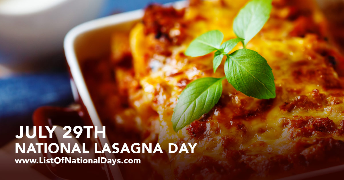 Title image for National Lasagna Day