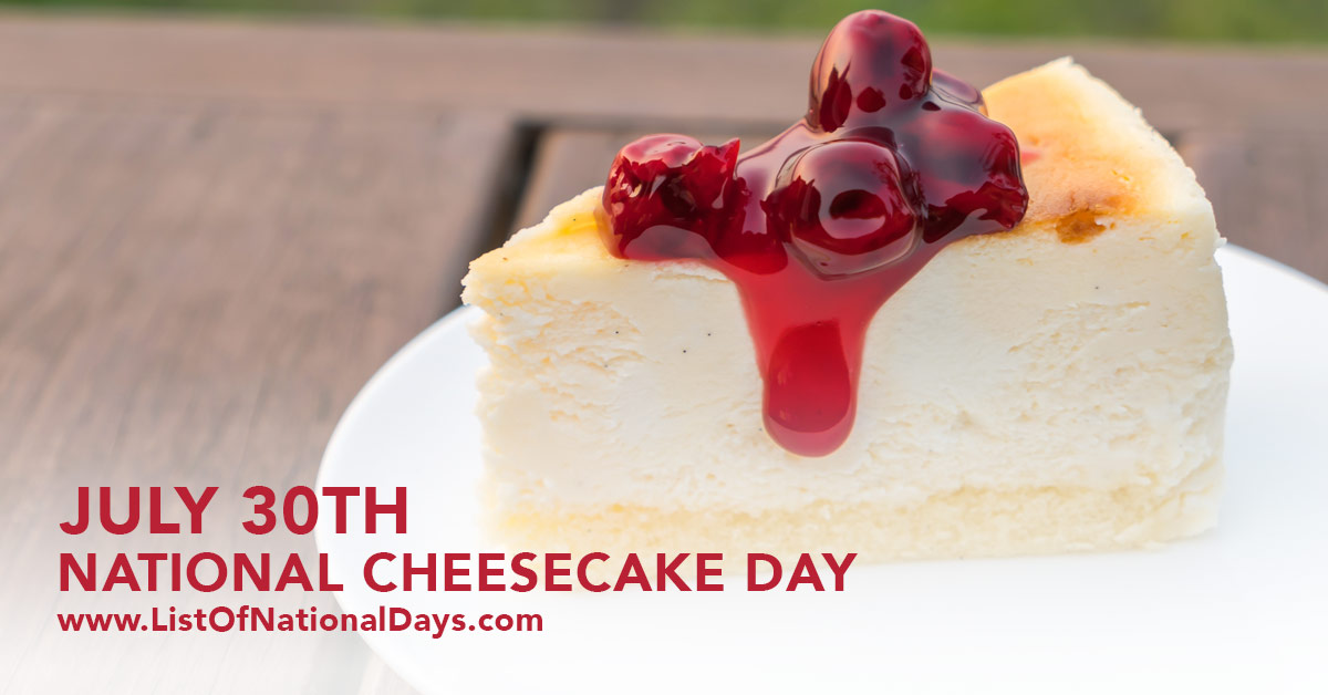 Title image for National Cheesecake Day