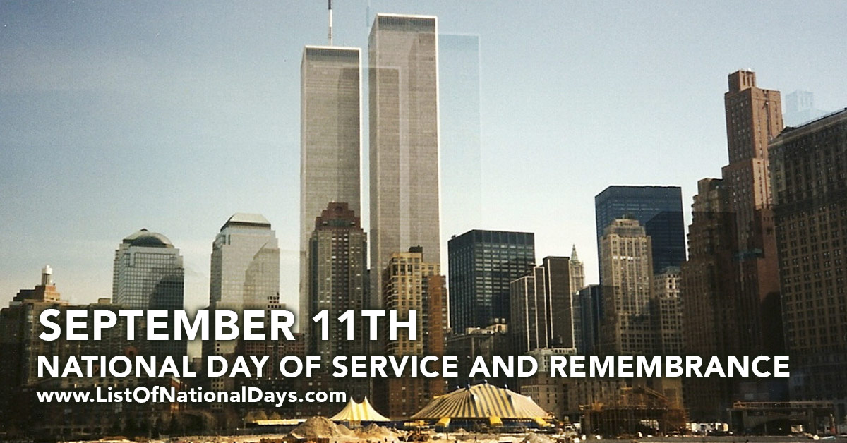 Title image for National Day Of Service And Remembrance