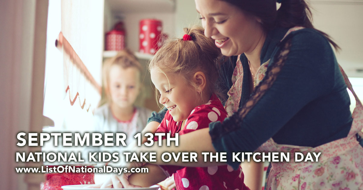 Title image for National Kids Take Over The Kitchen Day