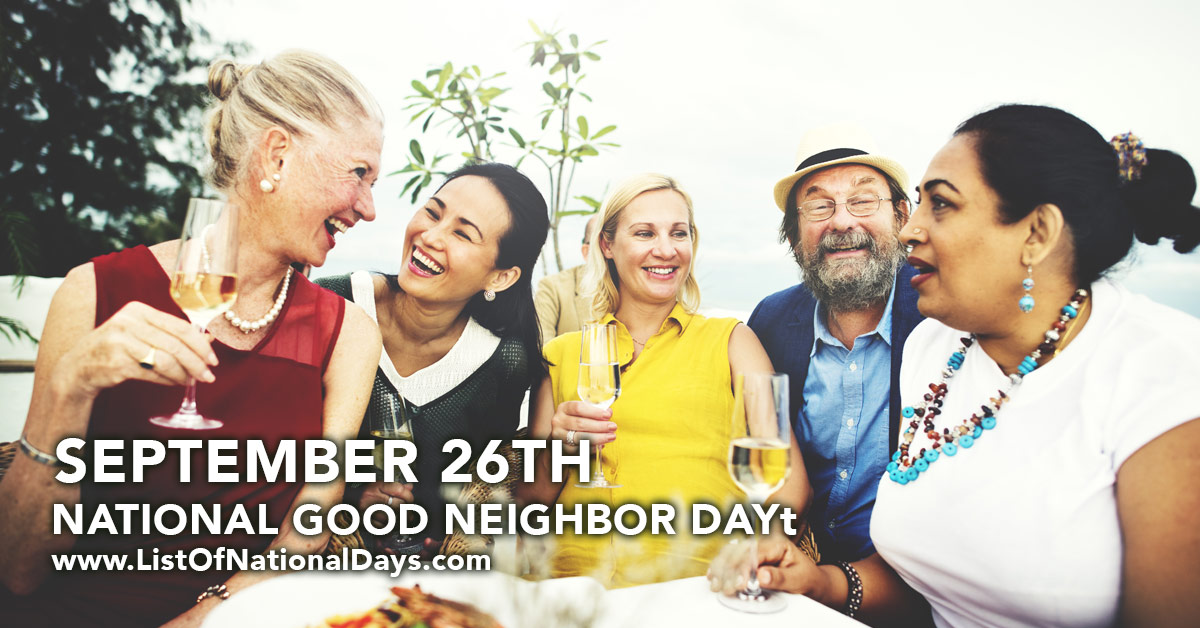 Title image for National Good Neighbor Day