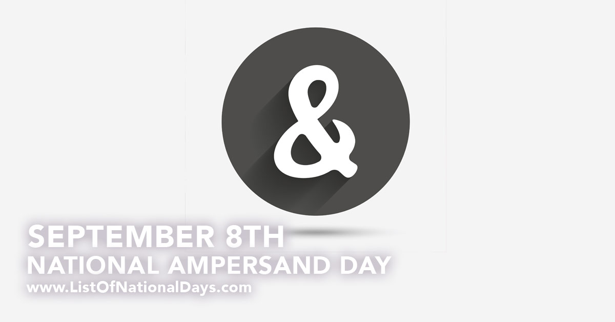Title image for National Ampersand Day