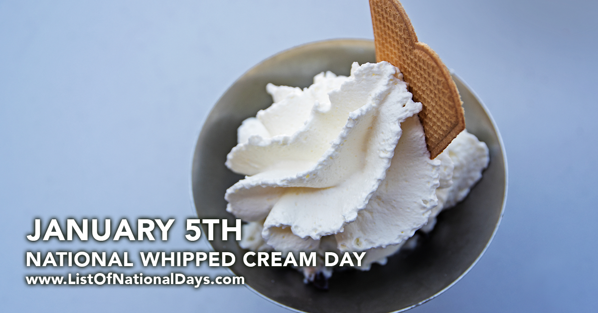 Title image for National Whipped Cream Day