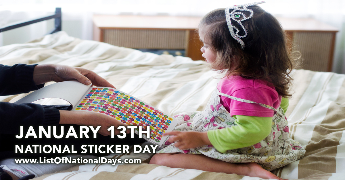 NATIONAL STICKER DAY List Of National Days