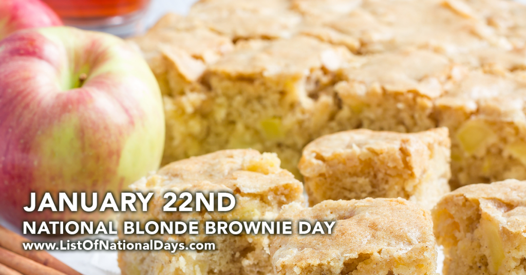 Title image for National Blonde Brownie Day