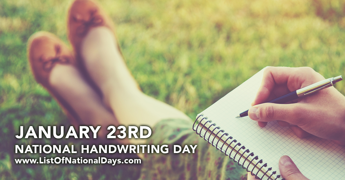 Title image for National Handwriting Day
