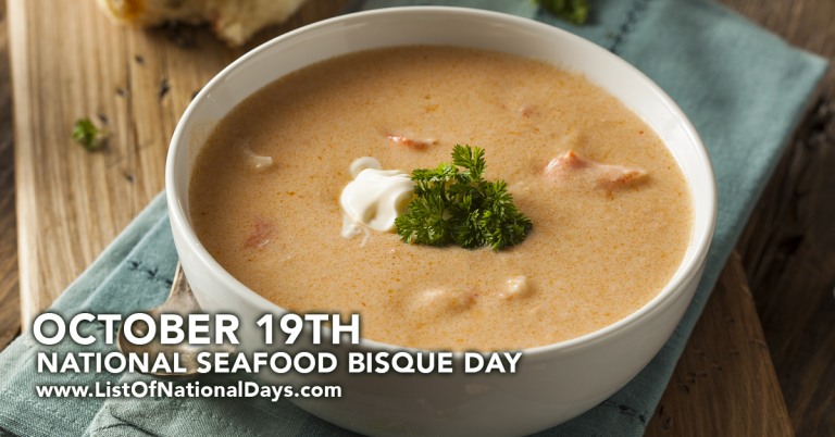 Title image for National Seafood Bisque Day