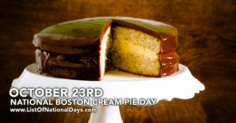 Title image for National Boston Cream Pie Day