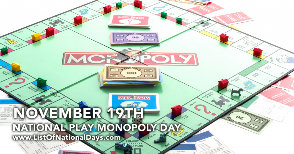 Title image for National Play Monopoly Day