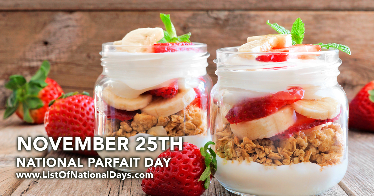 Title image for National Parfait Day