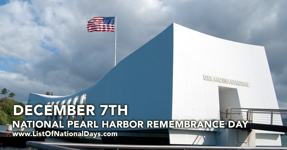Title image for National Pearl Harbor Remembrance Day