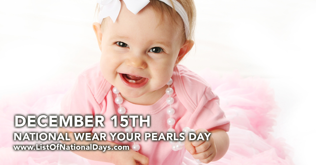 Title image for National Wear Your Pearls Day