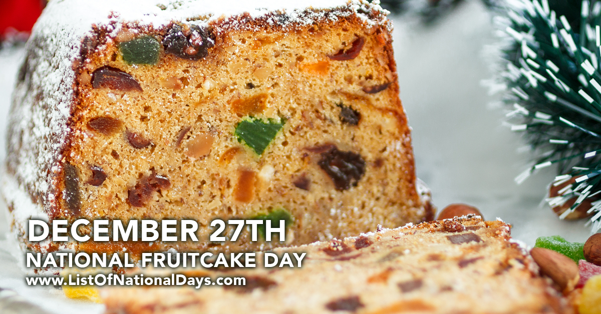 Title image for National Fruitcake Day
