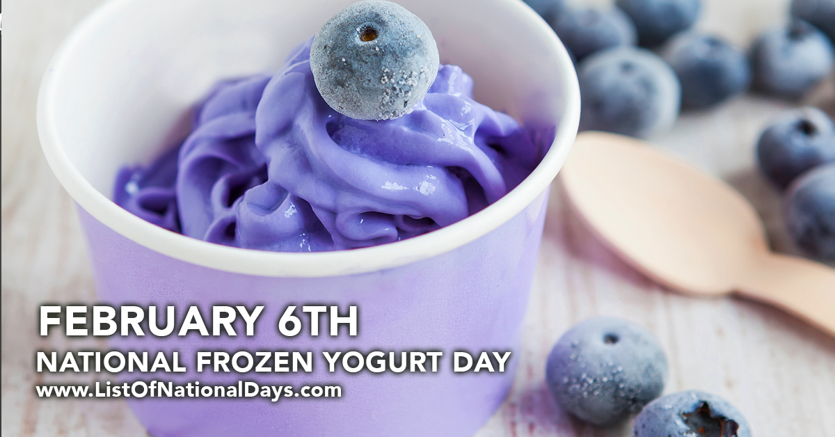 Title image for National Frozen Yogurt Day