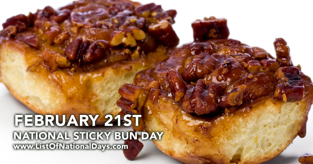 Title image for National Sticky Bun Day