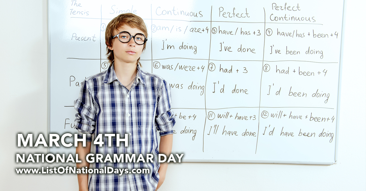 Title image for National Grammar Day