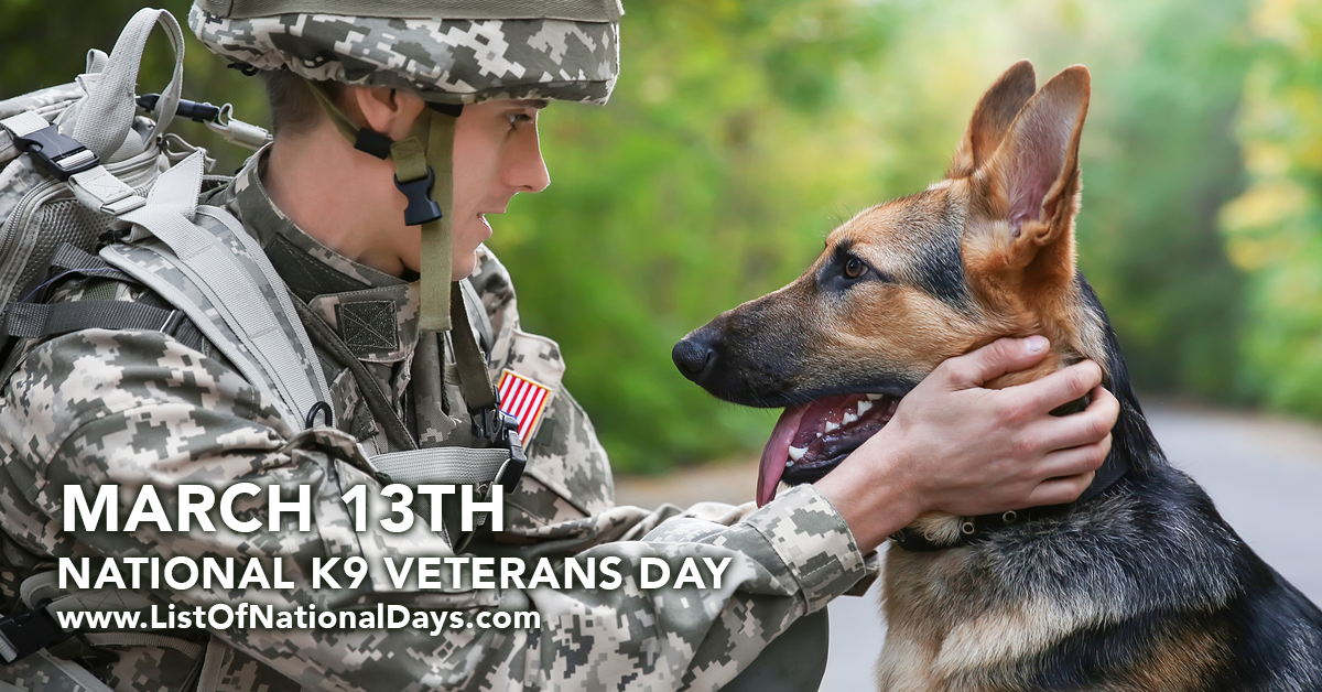 Title image for National K9 Veteran's Day