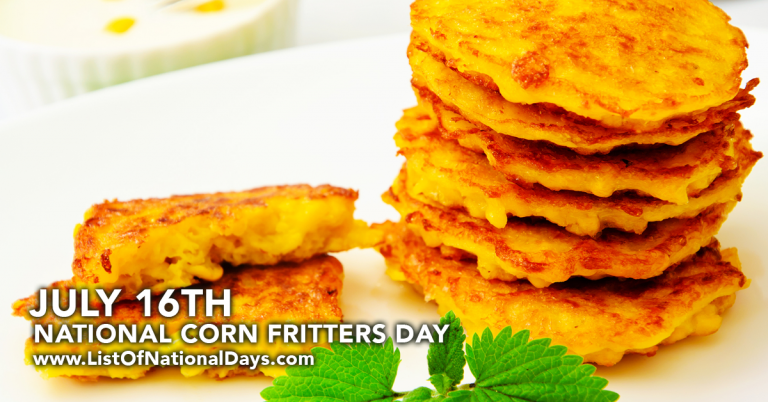Title image for National Corn Fritters Day