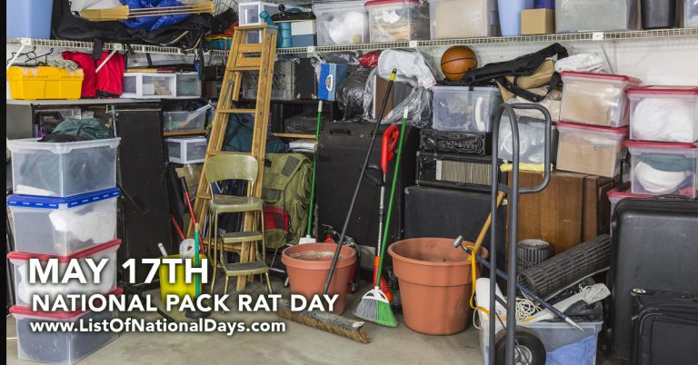 Title image for National Pack Rat Day