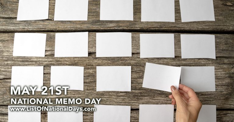 Title image for National Memo Day