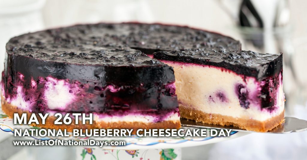 Title image for National Blueberry Cheesecake Day