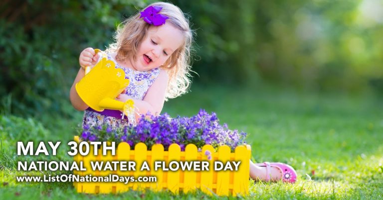 Title image for National Water A Flower Day