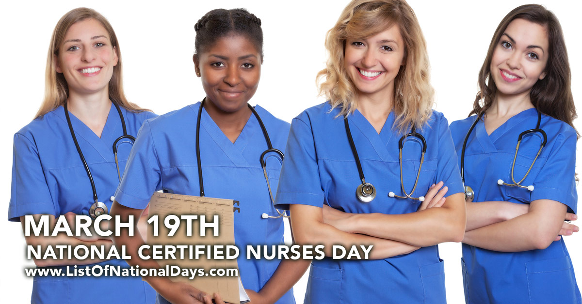National Certified Nurses Day List of National Days