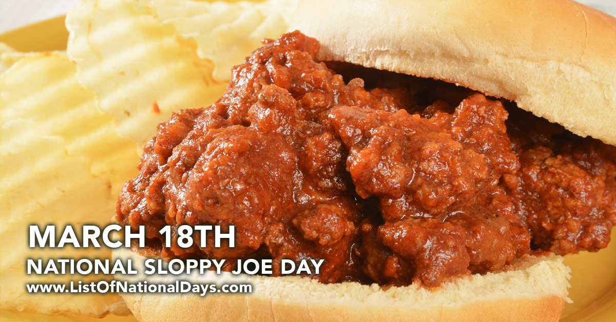 Title image for National Sloppy Joe Day