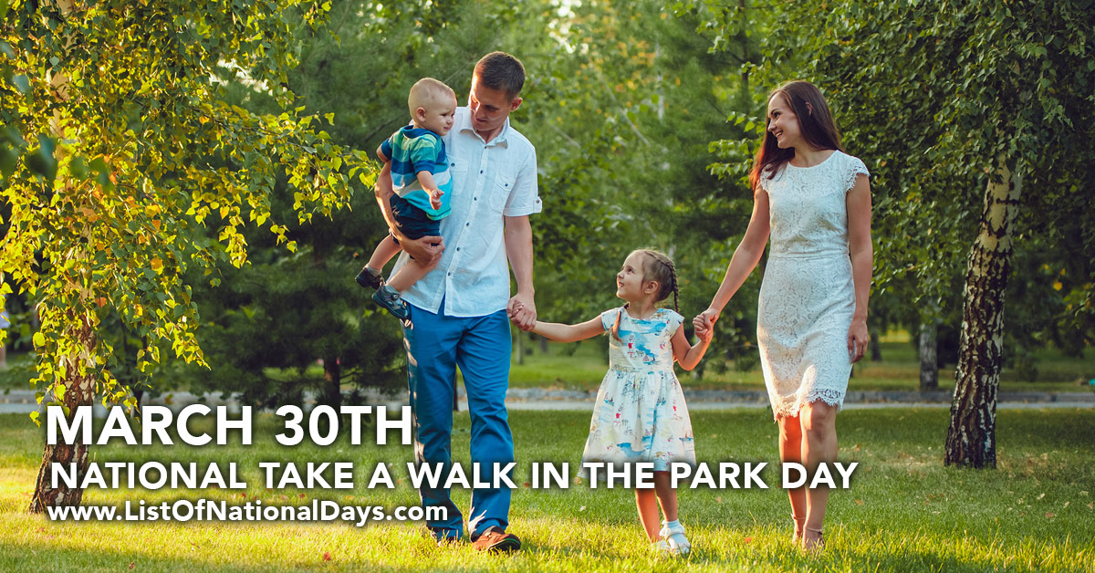Title image for National Take A Walk In The Park Day
