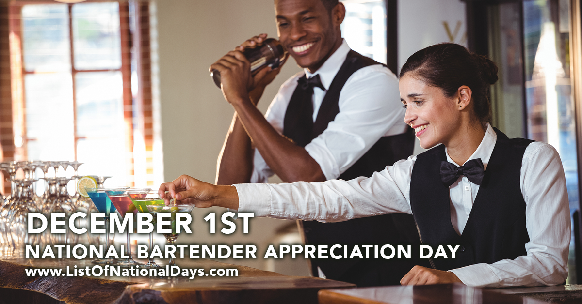 Title image for National Bartender Appreciation Day