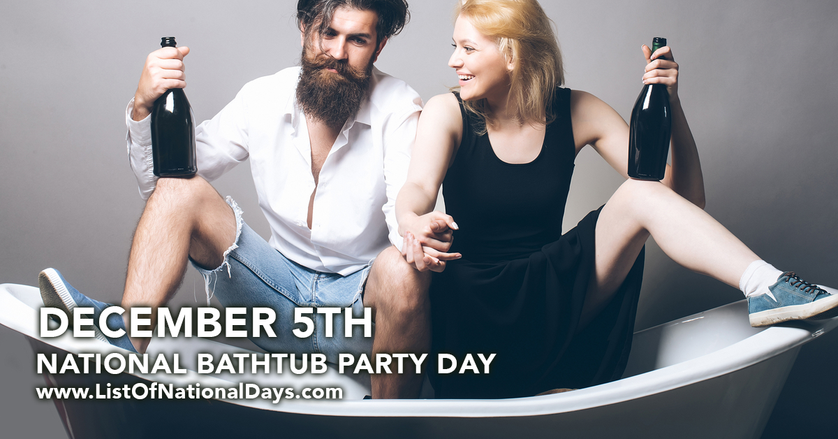 Title image for National Bathtub Party Day