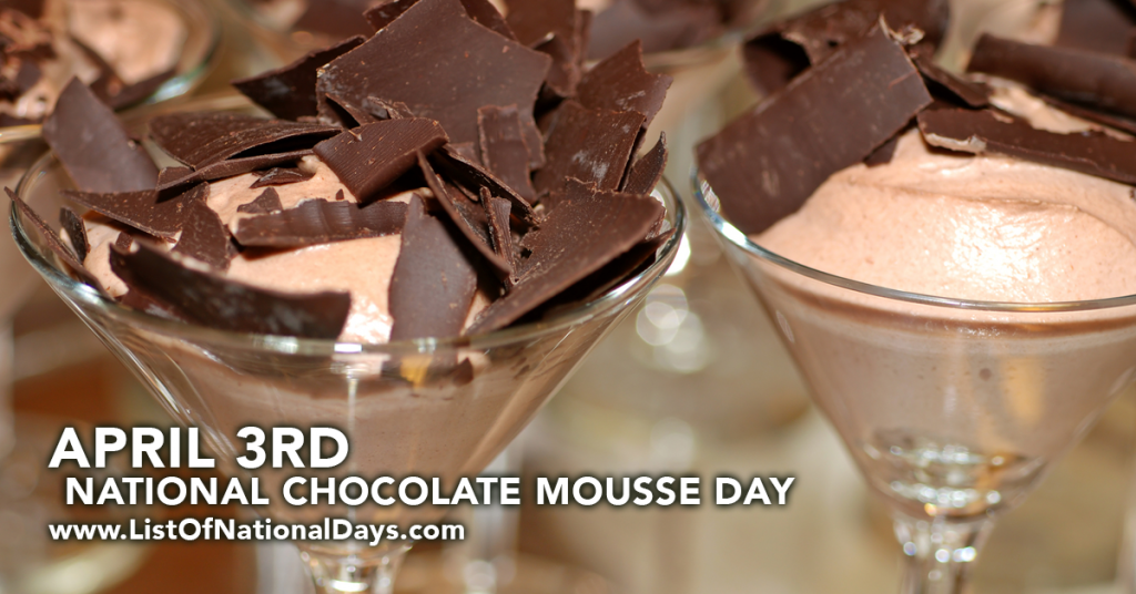 Title image for National Chocolate Mousse Day