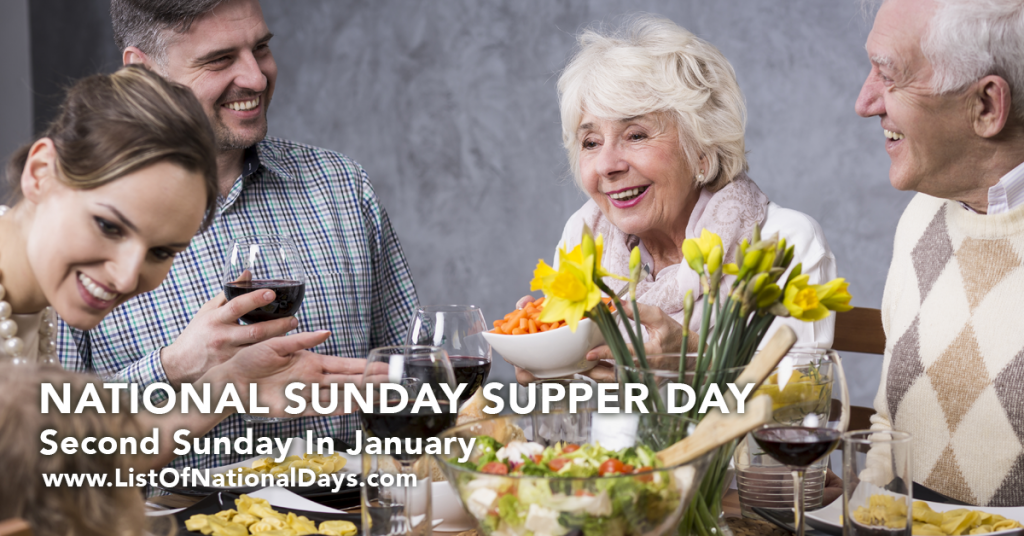 Title image for National Sunday Supper Day