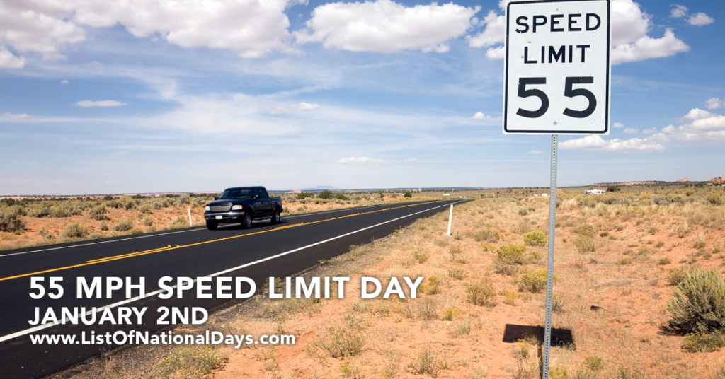 Title image for 55 Mph Speed Limit Day