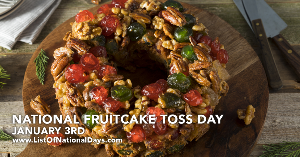 Title image for National Fruitcake Toss Day