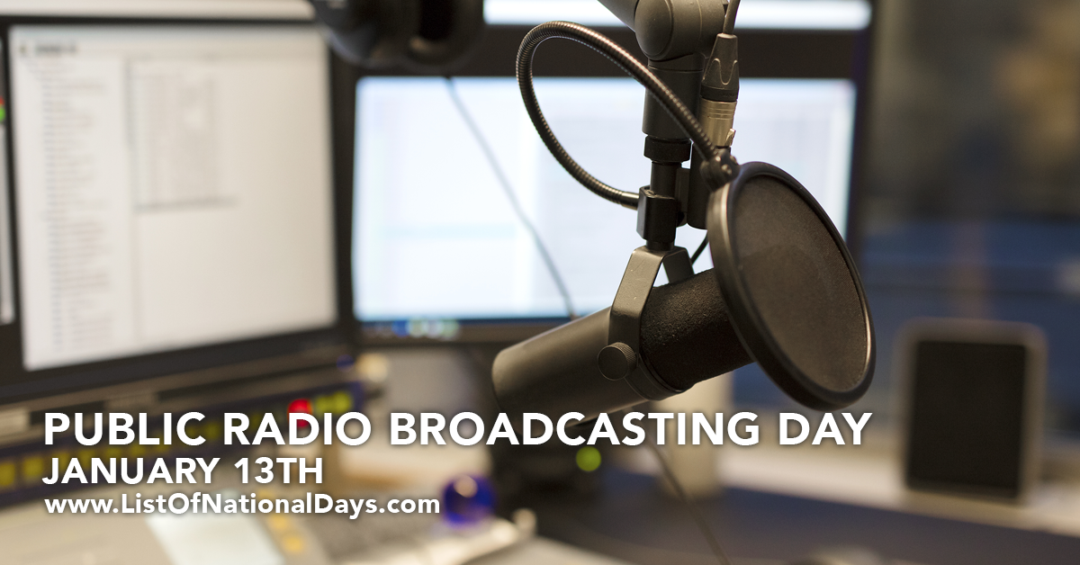 Title image for Public Radio Broadcasting Day