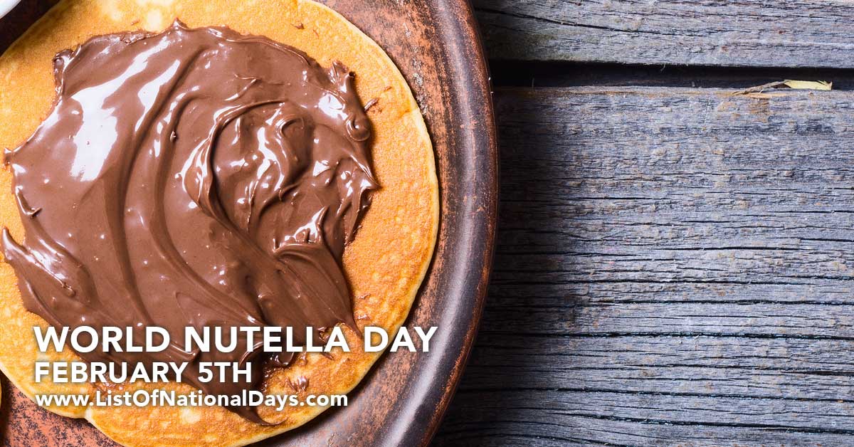 Title image for World Nutella Day
