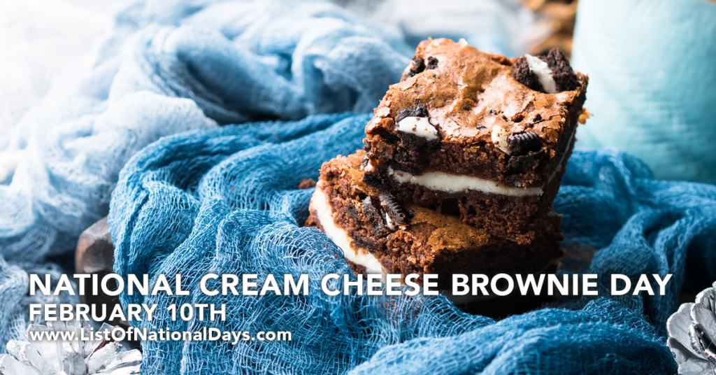Title image for National Cream Cheese Brownie Day