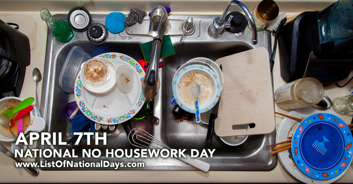 Title image for National No Housework Day