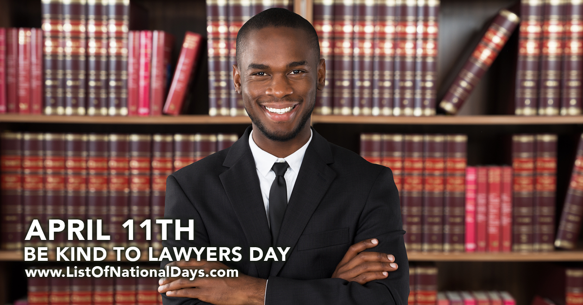 Title image for Be Kind To Lawyers Day