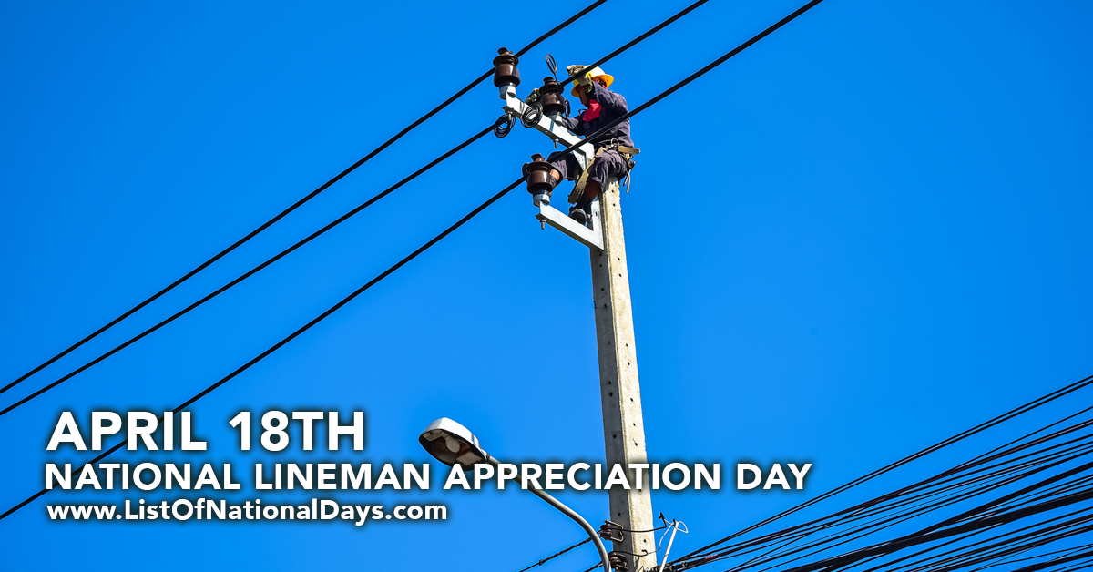 Title image for National Lineman Appreciation Day