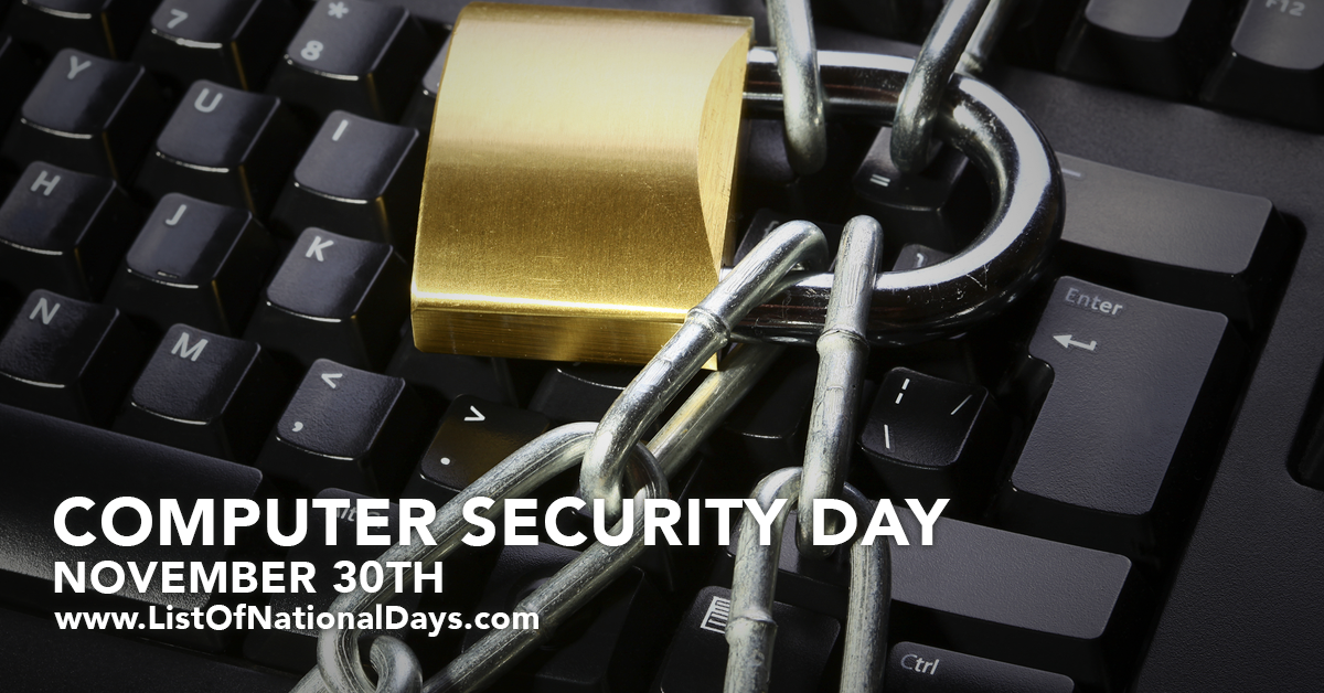 Title image for Computer Security Day