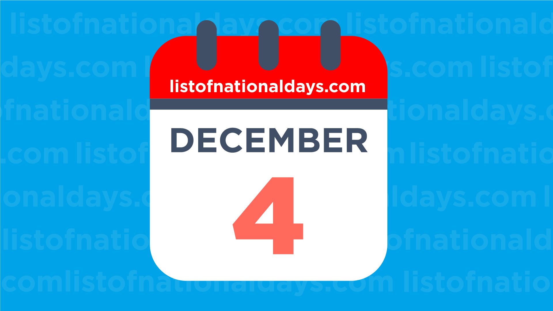 DECEMBER 4TH National Holidays Observances Famous Birthdays