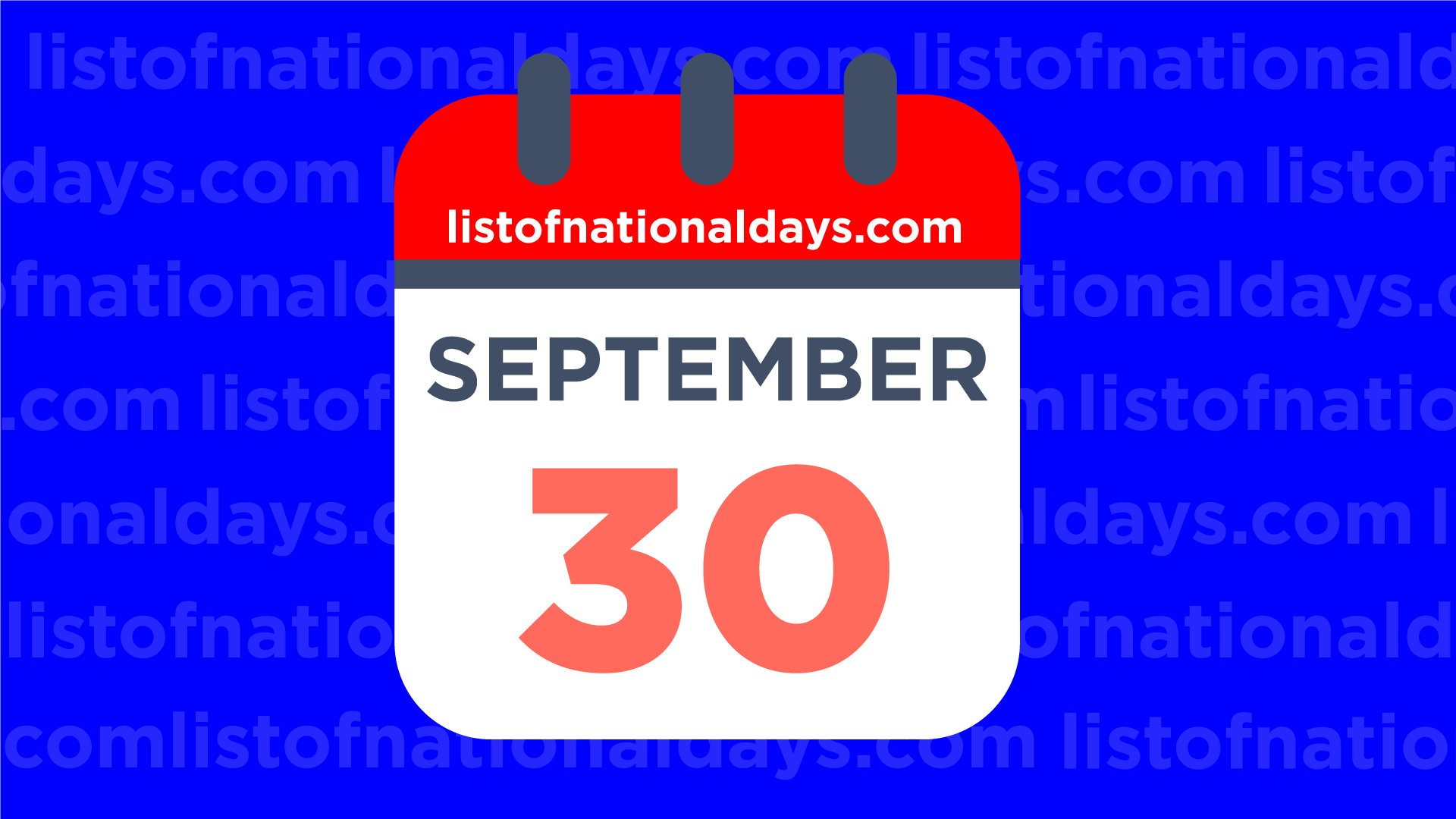 SEPTEMBER 30TH List Of National Days