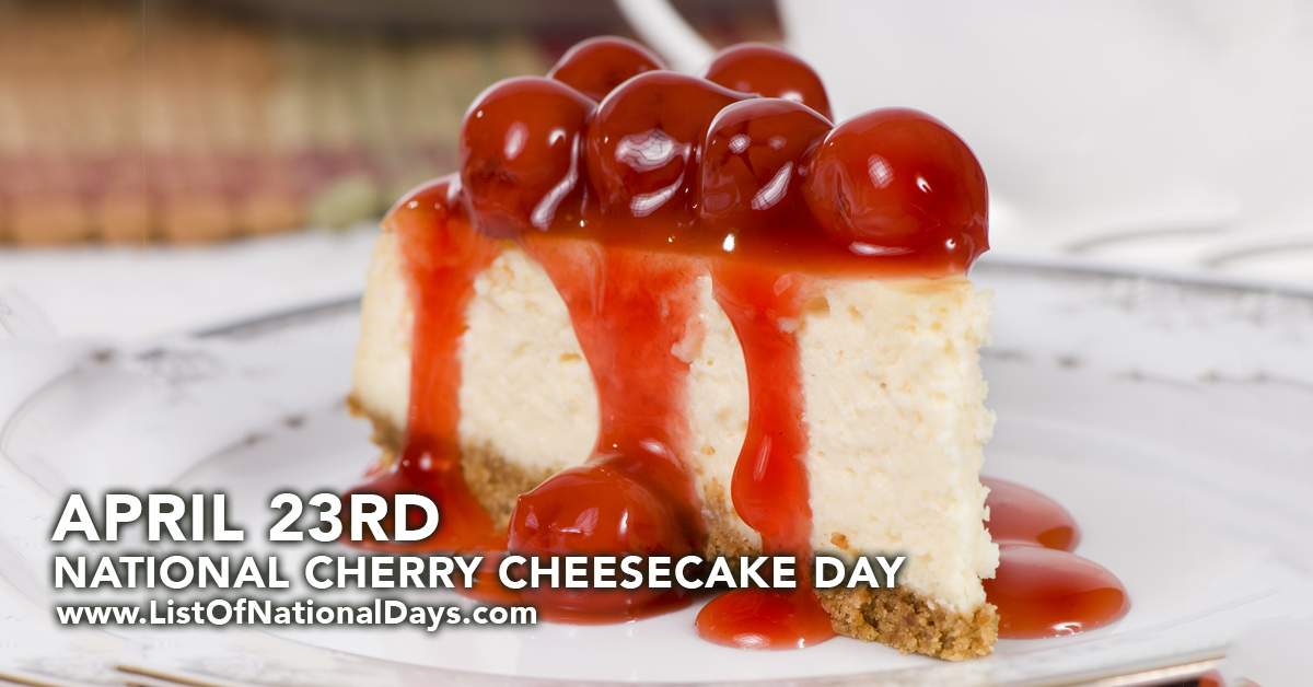 Title image for National Cherry Cheesecake Day
