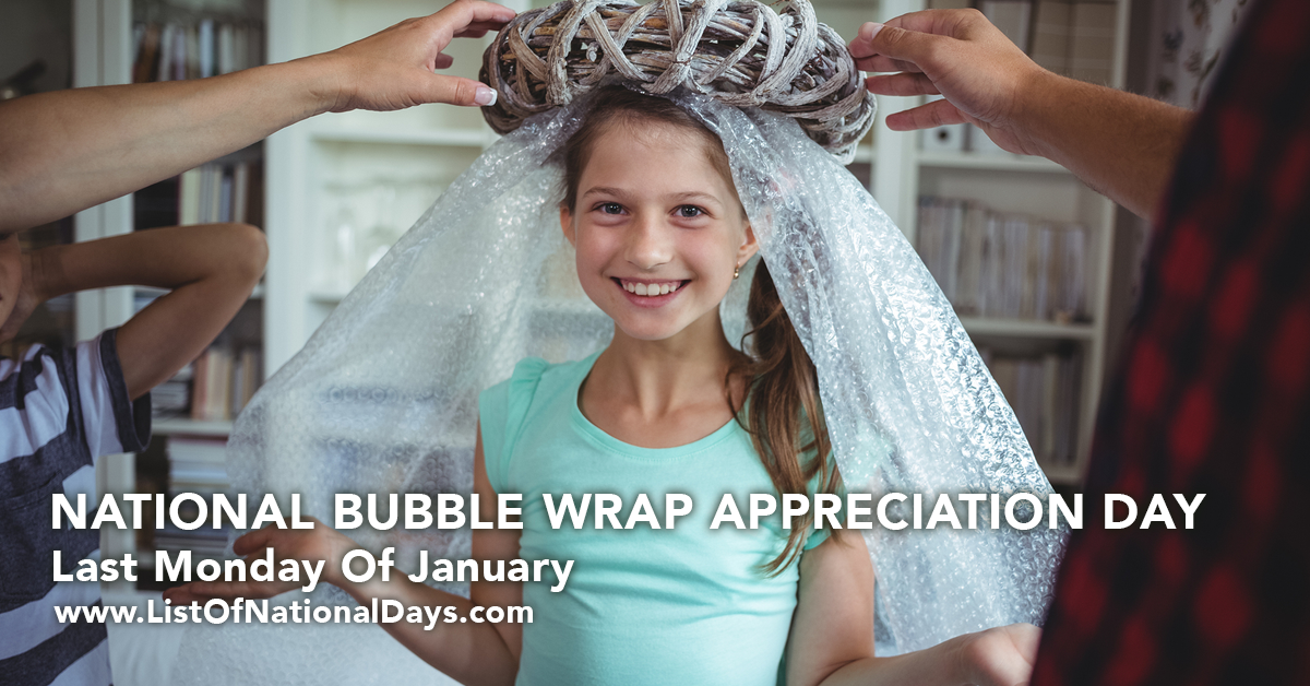 Title image for National Bubble Wrap Appreciation Day