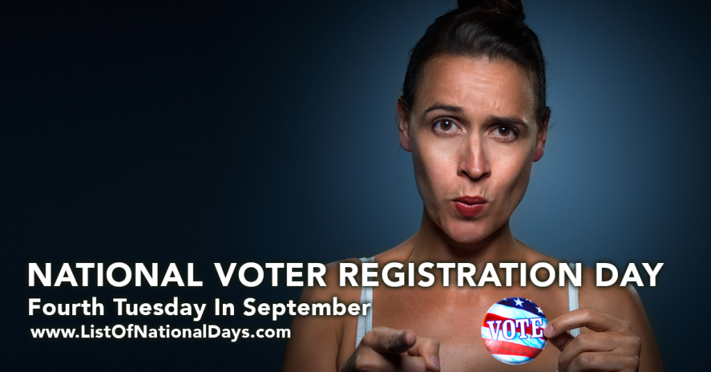 NATIONAL VOTER REGISTRATION DAY