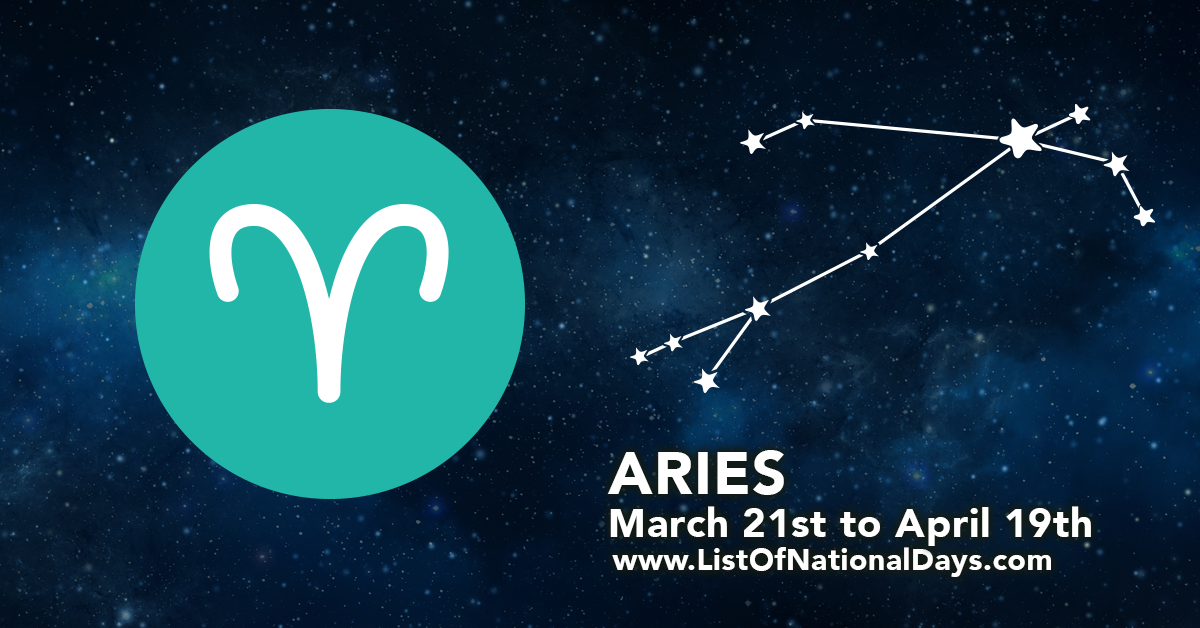 Aries Horoscope List Of National Days