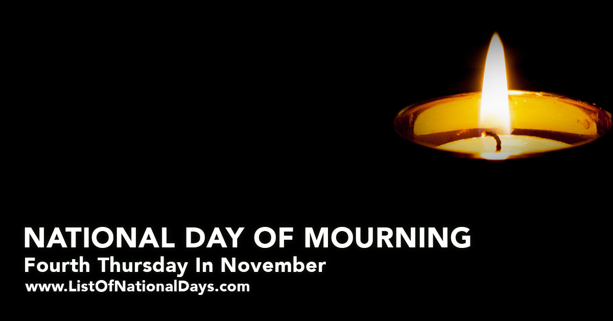 Title image for National Day Of Mourning