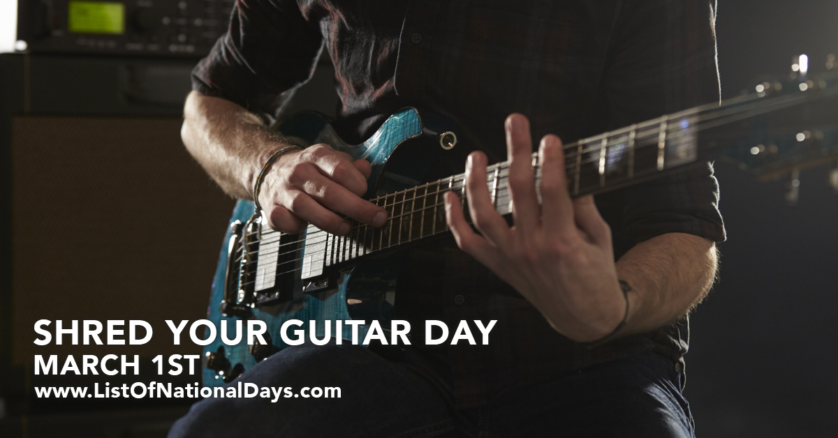 Title image for Shred Your Guitar Day